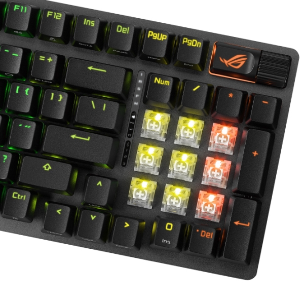Tastatură Asus ROG Strix Scope II 96 Wireless Black Gaming, Fără fir photo 7