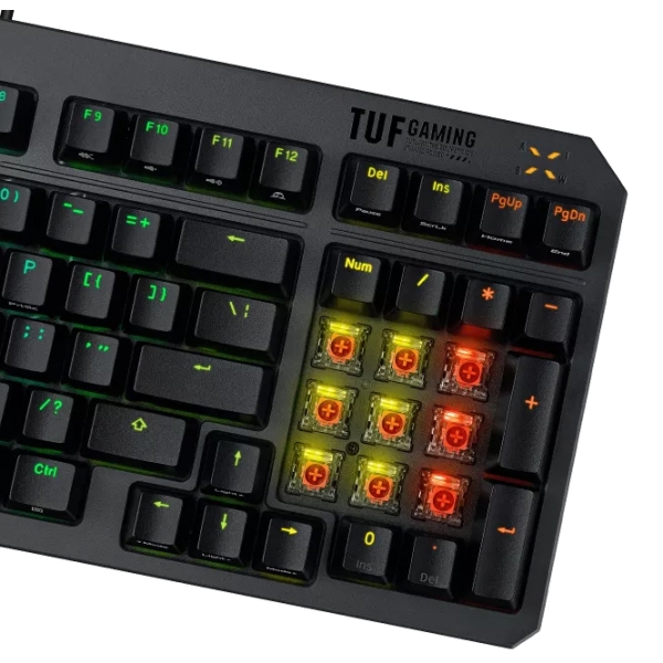 Клавиатура Asus TUF K3 II Black Игровой, Проводная photo 4