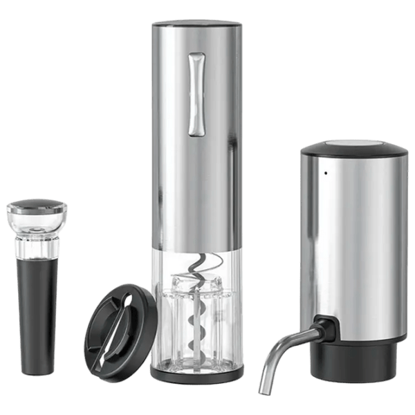 Set desfacător de vin Circle Joy SGS-KD-8 Silver  photo 1