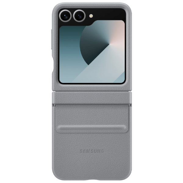 Husă pentru smartphone Samsung Galaxy Z Flip 6 (EF-VF741) Gray Samsung, Piele ecologică , Back photo 3