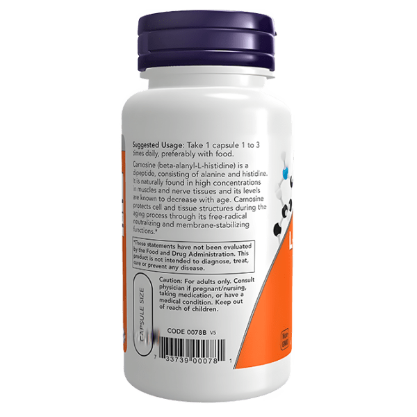 Aminoacizi Now Foods CARNOSINE (733739000781) 500 g photo 3