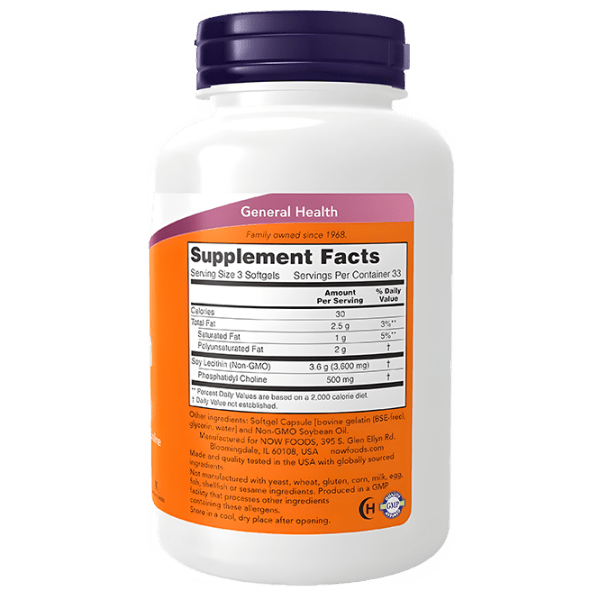 Aminoacizi Now Foods LECITHIN (733739022141) 1200 mg photo 3
