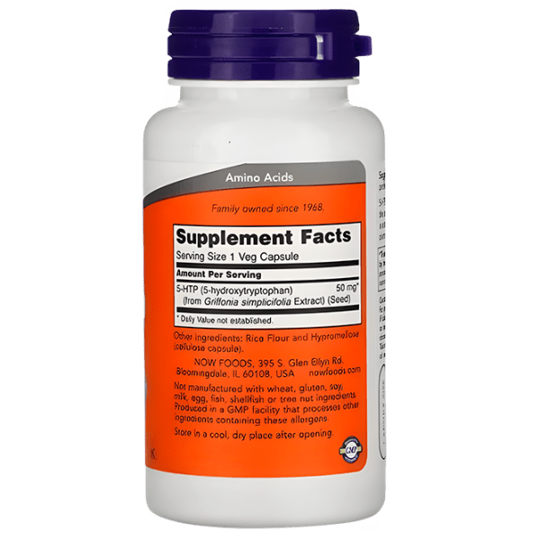 Aminoacizi Now Foods 5-HTP (733739000996)  photo 2
