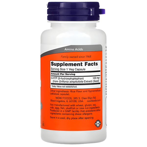 Aminoacizi Now Foods 5-HTP (733739001054) 600 g photo 2