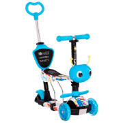 Детский трёхколёсный самокат Lorelli Smart Plus (10390030018) Blue 3 года, 20 кг, Пластиковые с силиконом