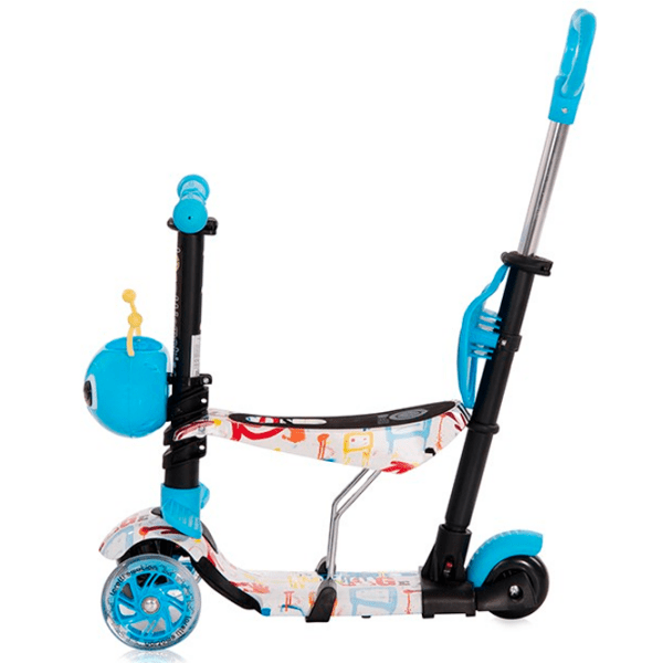 Детский трёхколёсный самокат Lorelli Smart Plus (10390030018) Blue 3 года, 20 кг, Пластиковые с силиконом photo 2