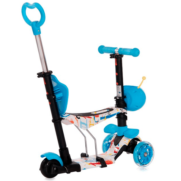 Детский трёхколёсный самокат Lorelli Smart Plus (10390030018) Blue 3 года, 20 кг, Пластиковые с силиконом photo 3