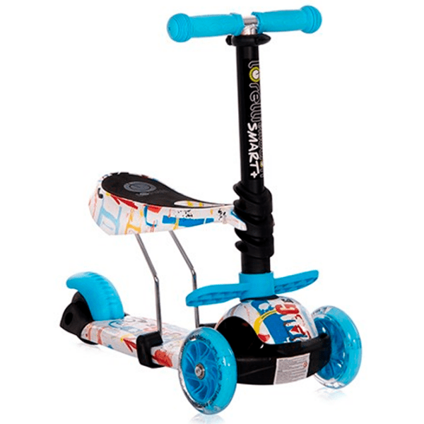 Детский трёхколёсный самокат Lorelli Smart Plus (10390030018) Blue 3 года, 20 кг, Пластиковые с силиконом photo 5