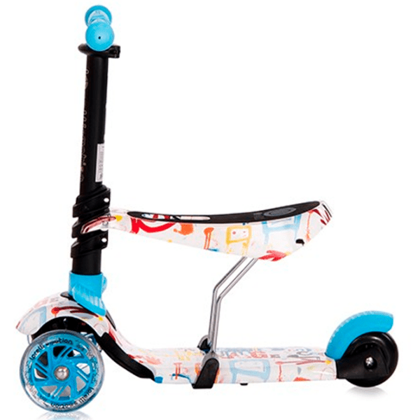 Детский трёхколёсный самокат Lorelli Smart Plus (10390030018) Blue 3 года, 20 кг, Пластиковые с силиконом photo 6