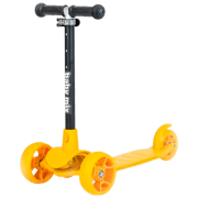 Детский трёхколёсный самокат Baby Mix Prime (8596164153765) Желтый 1.5 года, 30 кг, Полиуретановые