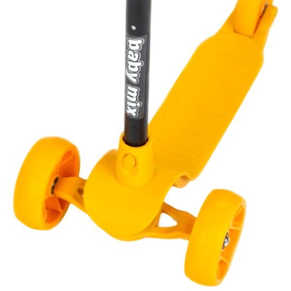 Детский трёхколёсный самокат Baby Mix Prime (8596164153765) Желтый 1.5 года, 30 кг, Полиуретановые photo 5