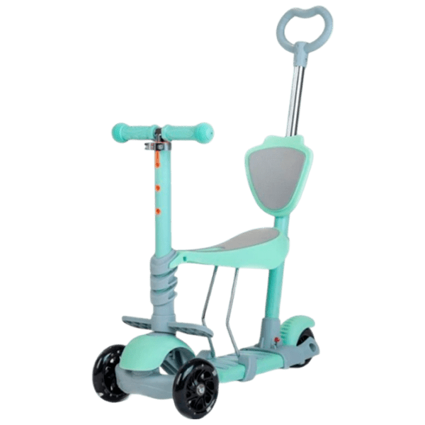 Trotinetă pentru copii cu trei roți Baby Mix Multi (8596164153789) Green 1 an, 30 kg, Din PU photo 1