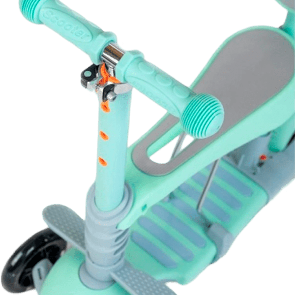 Trotinetă pentru copii cu trei roți Baby Mix Multi (8596164153789) Green 1 an, 30 kg, Din PU photo 3