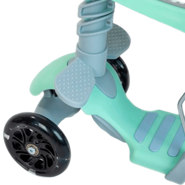 Trotinetă pentru copii cu trei roți Baby Mix Multi (8596164153789) Green 1 an, 30 kg, Din PU photo 4