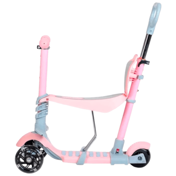 Trotinetă pentru copii cu trei roți Baby Mix Multi (8596164153796) Pink 1 an, 30 kg, Din PU photo 2
