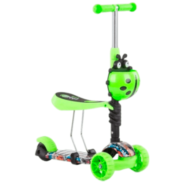 Детский трёхколёсный самокат Chipolino Kiddy Evo (3800931044602) Green 3 года, 20 кг, Пластиковые с силиконом photo 1