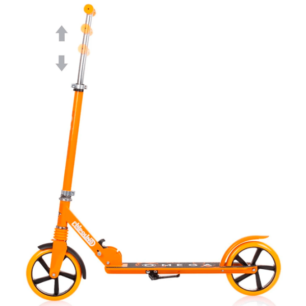 Детский двухколёсный самокат Chipolino Omega (3800931055462) Оранжевый 8 лет, 100 кг, Полиуретановые photo 3