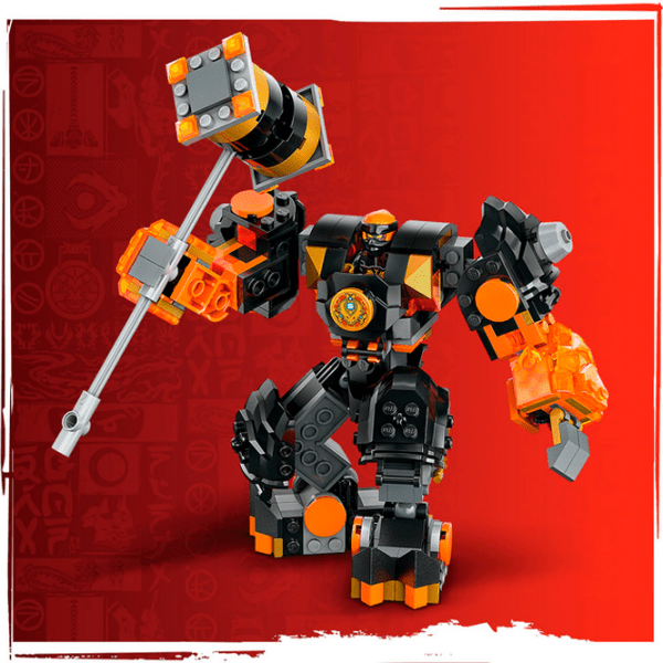 Constructor LEGO Cole's Elemental Earth Mech Multicolor Numărul de piese 235 , 7+ photo 4