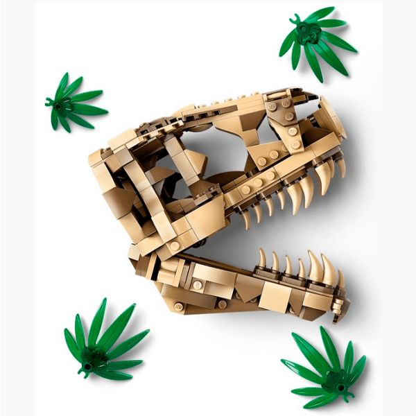 Constructor LEGO Dinosaur Fossils T. rex Skull Multicolor Numărul de piese 577, 9+ photo 3