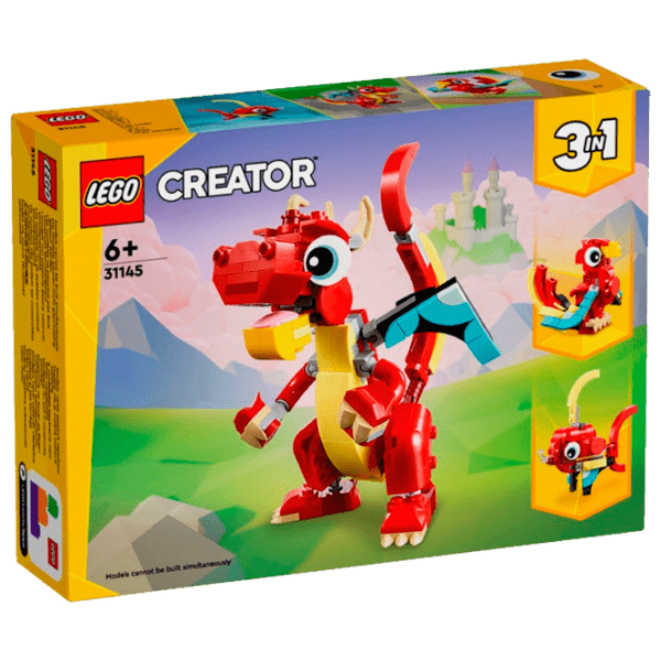 Constructor LEGO Red Dragon Red Numărul de piese 149, 6+ photo 1