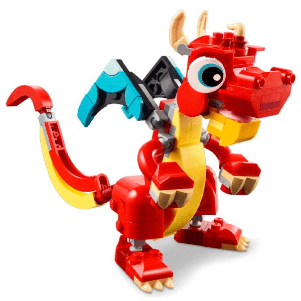 Constructor LEGO Red Dragon Red Numărul de piese 149, 6+ photo 2