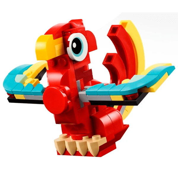 Constructor LEGO Red Dragon Red Numărul de piese 149, 6+ photo 4