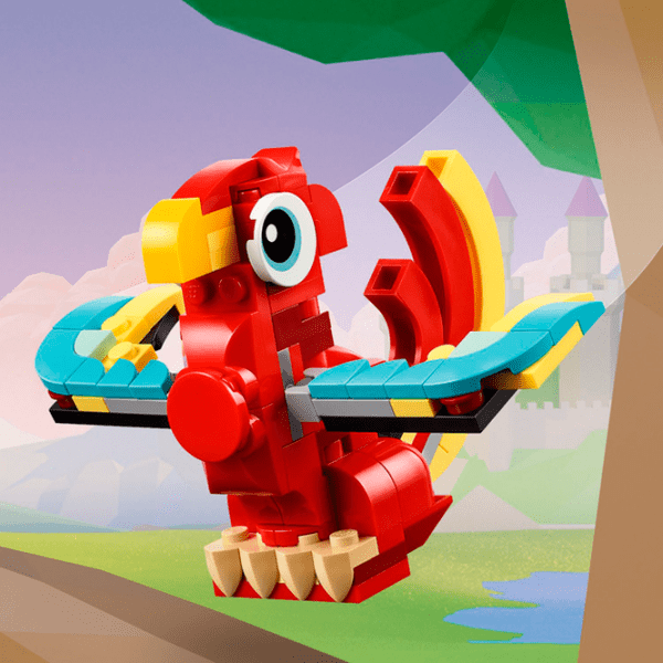 Constructor LEGO Red Dragon Red Numărul de piese 149, 6+ photo 13