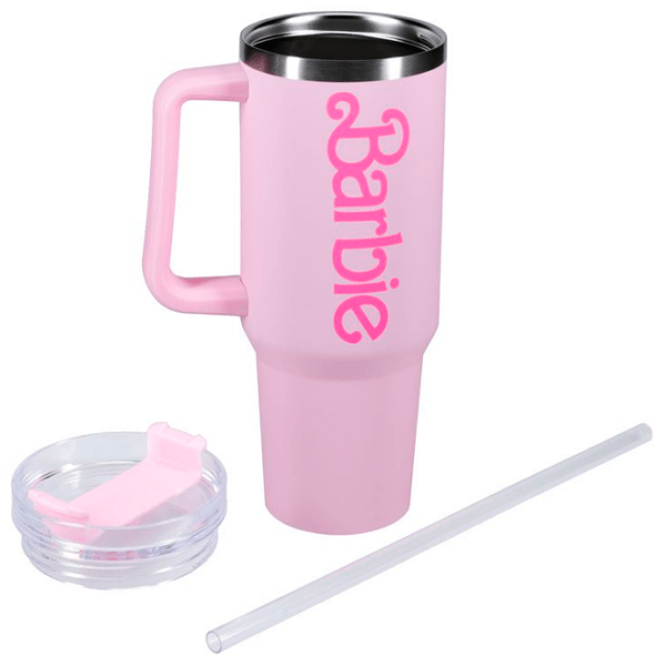 Термокружка Paladone Barbie Multiway Travel Cup with Straw Pink 1200 мл photo 3