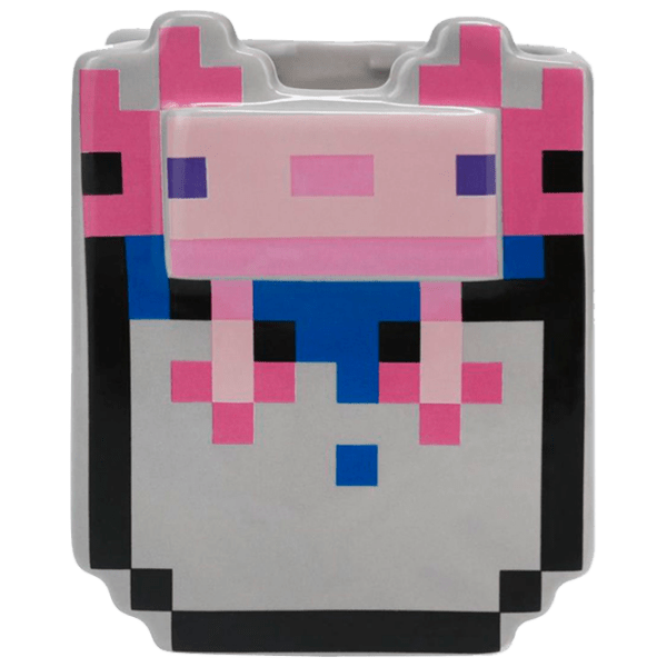 Cană Paladone Minecraft Axolotl Shaped Mug Gray 400 ml photo 4