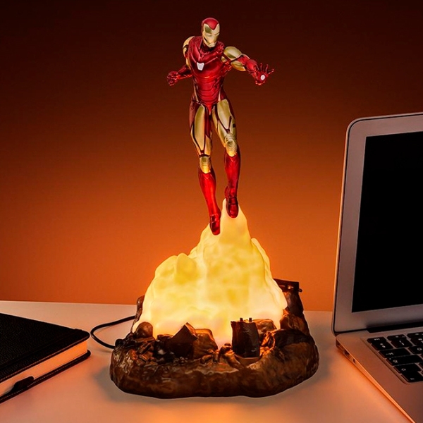 Lampă de masă fan Paladone Iron Man Diorama Red USB photo 2