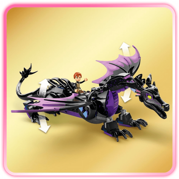 Constructor LEGO Maleficent’s dragon form and Aurora's castle Multicolor Numărul de piese 583, 7+ photo 8