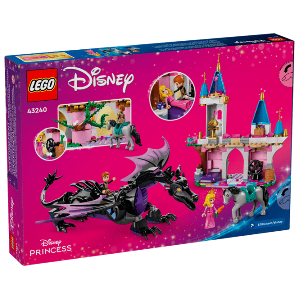 Constructor LEGO Maleficent’s dragon form and Aurora's castle Multicolor Numărul de piese 583, 7+ photo 11