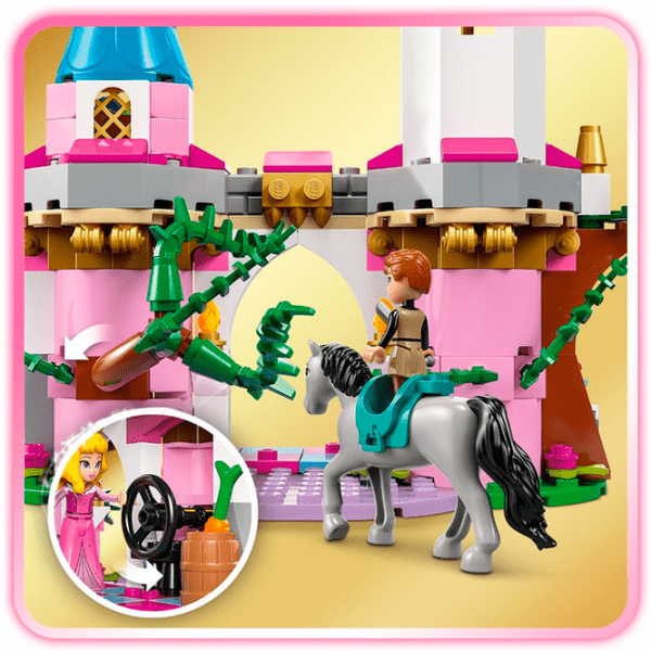 Constructor LEGO Maleficent’s dragon form and Aurora's castle Multicolor Numărul de piese 583, 7+ photo 12