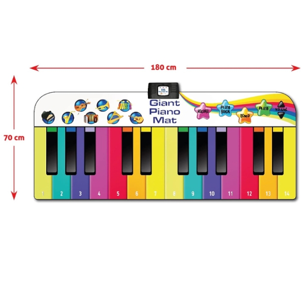 Пианино для детей N-Gear XXL Piano Dance Mat 24 Разноцветный Рекомендуемый возраст: 3+ photo 2