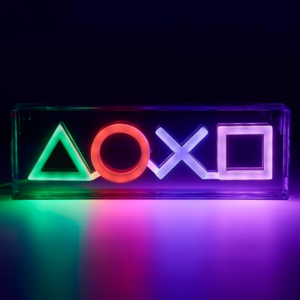 Lampă de noapte Paladone Playstation Neon Transparent Rețea photo 3