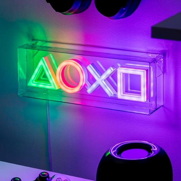 Lampă de noapte Paladone Playstation Neon Transparent Rețea photo 4