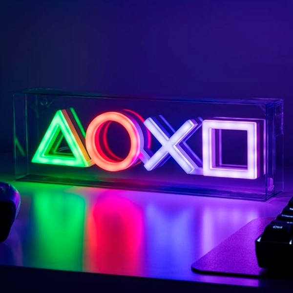 Lampă de noapte Paladone Playstation Neon Transparent Rețea photo 6