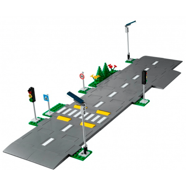 Constructor LEGO Road Plates Gray Numărul de piese 112, 5+ photo 3