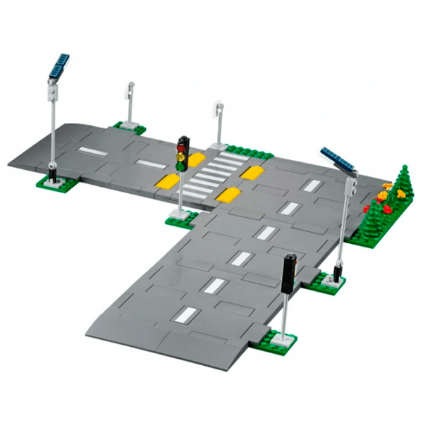 Constructor LEGO Road Plates Gray Numărul de piese 112, 5+ photo 4