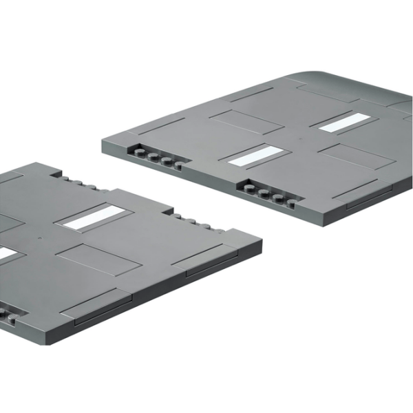 Constructor LEGO Road Plates Gray Numărul de piese 112, 5+ photo 7