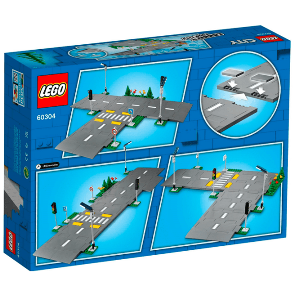 Constructor LEGO Road Plates Gray Numărul de piese 112, 5+ photo 11