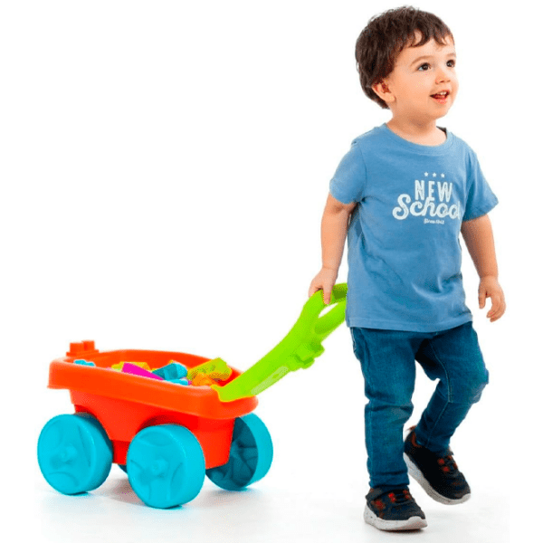 Конструктор Molto Wagon Blocks Red Разноцветный Количество деталей 20, 1+ photo 6
