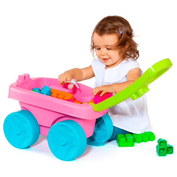Конструктор Molto Wagon Blocks Розовый Количество деталей 20, 1+ photo 7