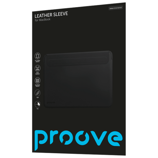 Чехол для ноутбука Proove Leather Sleeve 16.2" Black  photo 3