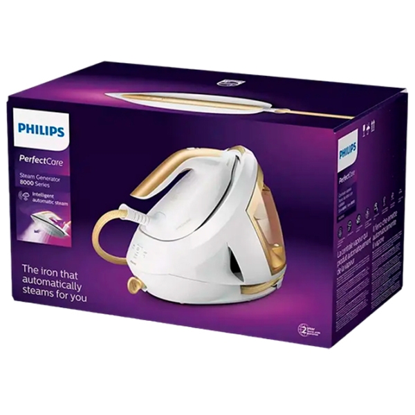 Утюг Philips PSG8040/ 60 White 2700 Вт, 170 г/ мин, 1.8 л, Нержавеющая сталь photo 4