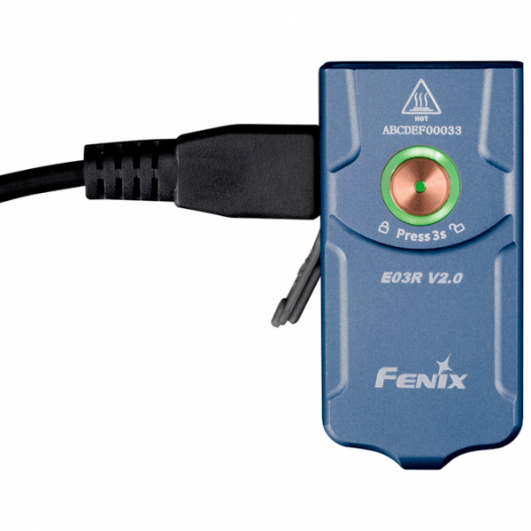 Lanternă Fenix Flashlight E03R V2.0 Blue  photo 4