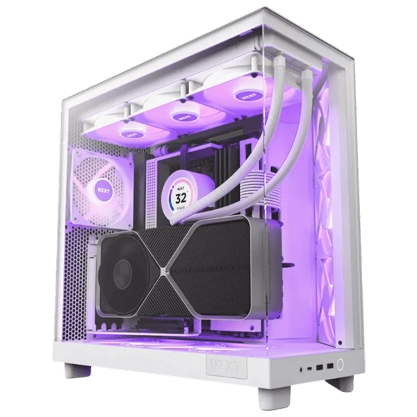 Корпус NZXT H6 Flow RGB Белый micro ATX photo 1