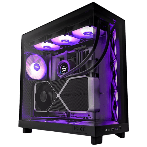 Корпус NZXT H6 Flow RGB Черный micro ATX photo 1