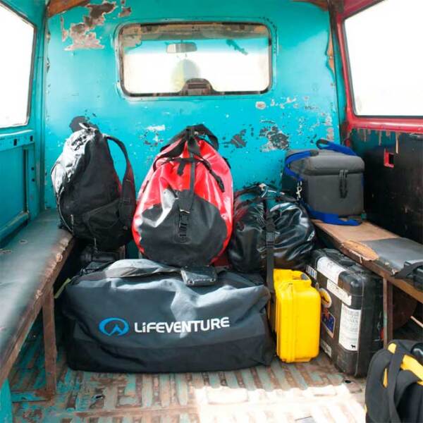 Geantă pentru călătorii Lifeventure Expedition Duffle Black 100 l  photo 7
