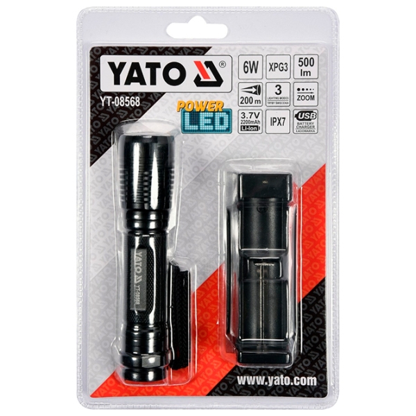 Lanternă Yato YT-08568 Black  photo 6